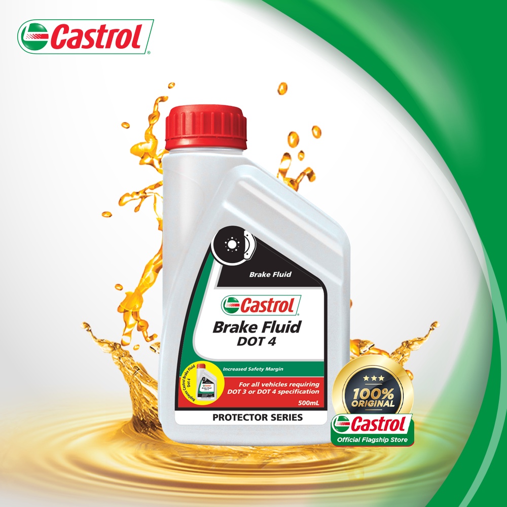 Castrol Brake Fluid Dot 4 500ml Synthetic Glycols and Borate Ester - 3379882
