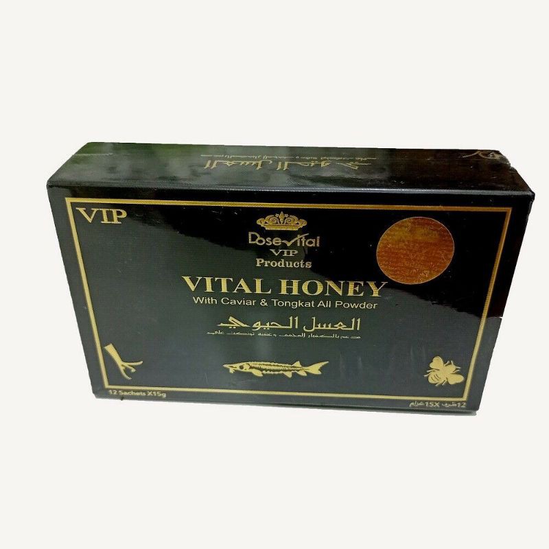 Vital Honey VIP Tongkat Ali with Caviar Powder premium Quality 12 ...