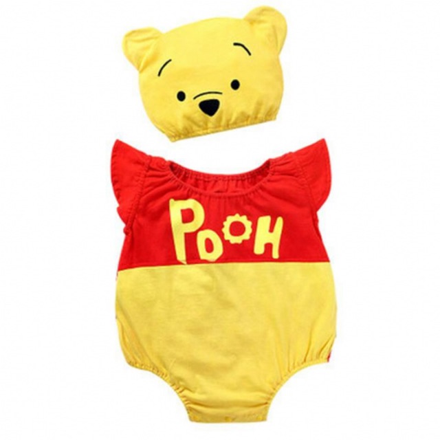 Winnie the pooh baby romper +hat (set) | Shopee Malaysia