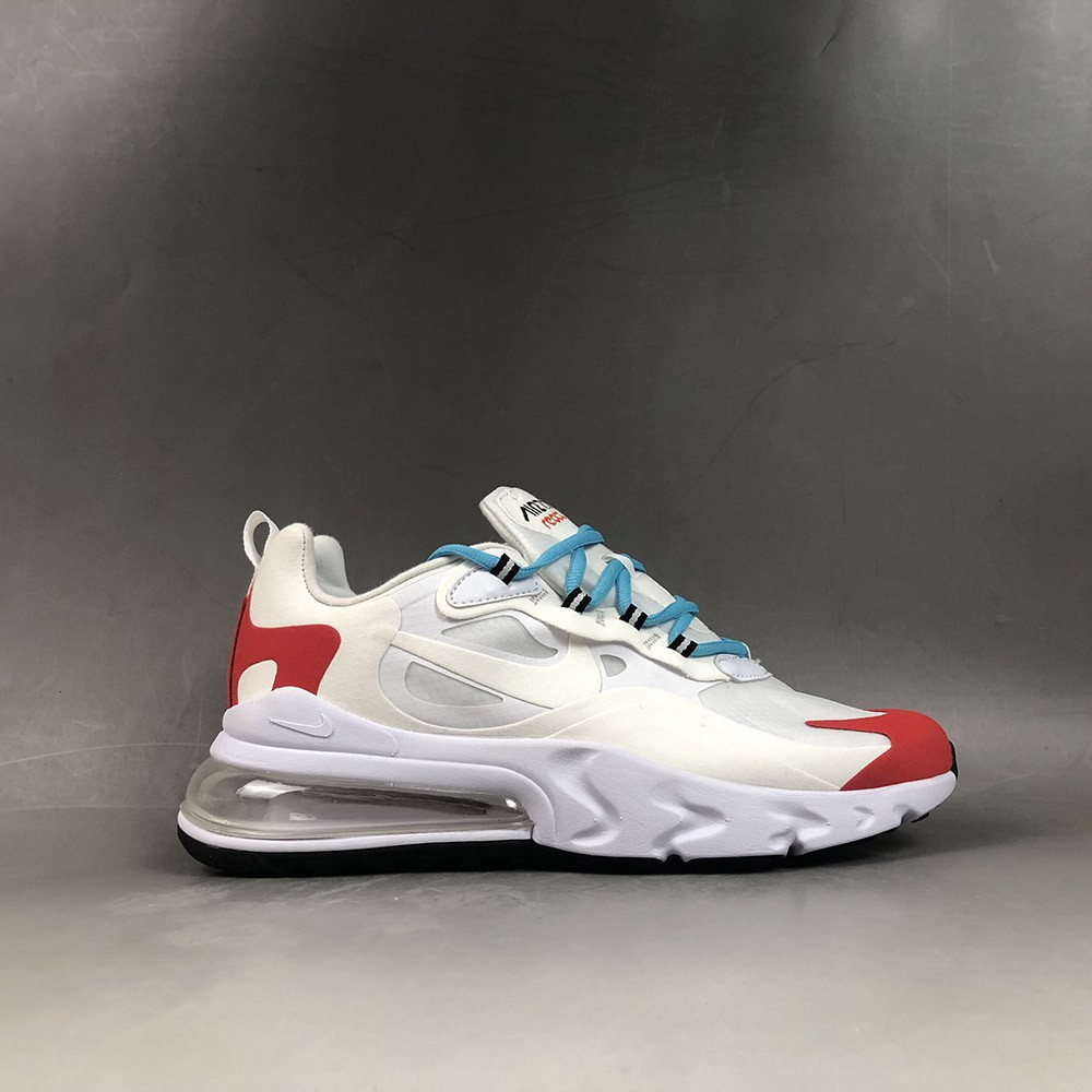 Nike Air Max 270 React Light Beige Chalk Summit White Team Orange Shopee Malaysia