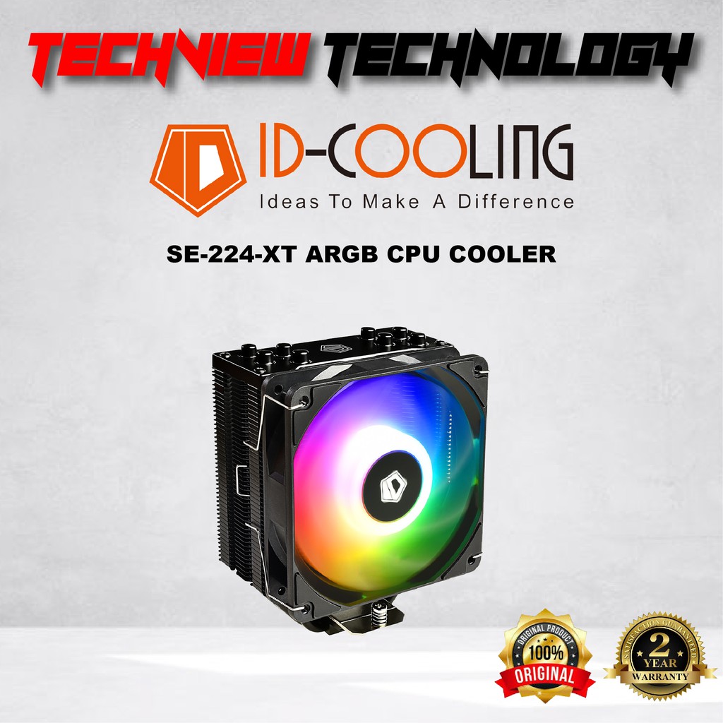 ID COOLING SE-224-XT ARGB CPU COOLER | Shopee Malaysia