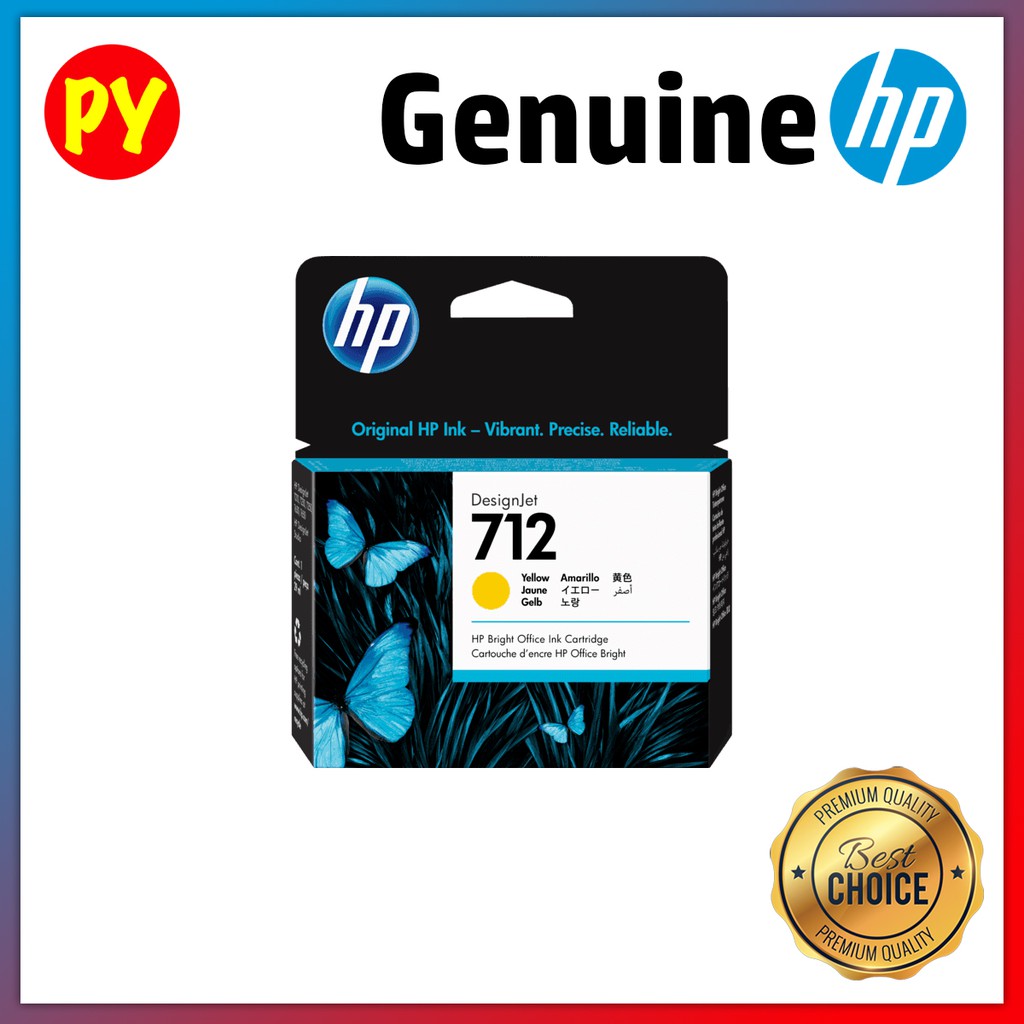 HP 712 | 712B Original Ink Cartridge for HP DesignJet (3ED28A) (3ED29A) (3ED67A) (3ED68A) (3ED69A) (