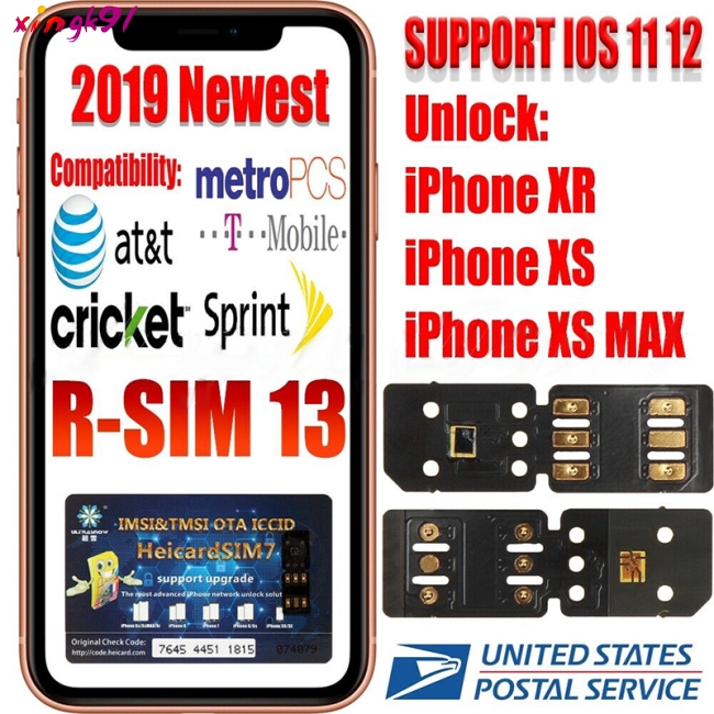 Rsim 13 Nano Unlock Sim Turbo Card Fits Iphone Xs Xs Max Xr Gpp R Ios 12 11 R 4g Shopee Malaysia