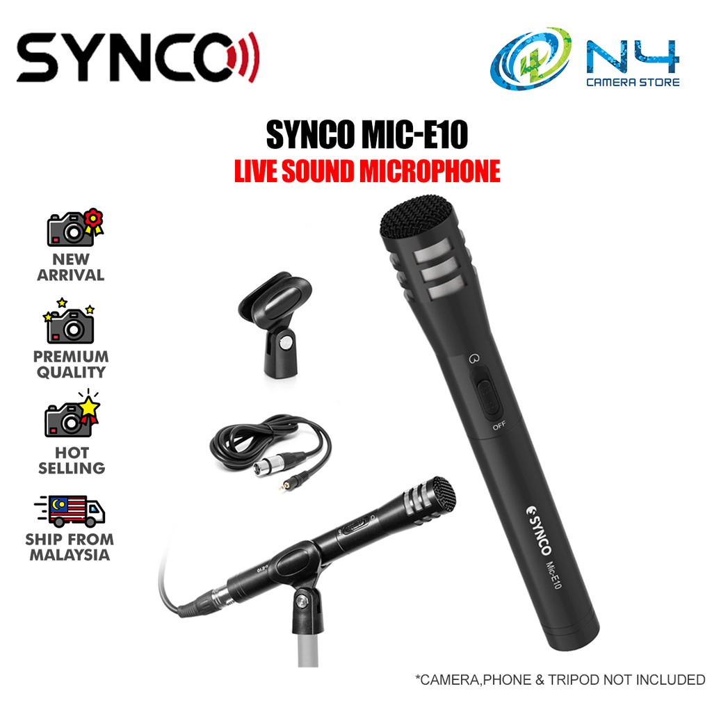 SYNCO Audio Mic-E10 Mic E10 Cardioid Vocals Musical Instrument Microphone (1 Year Warranty)