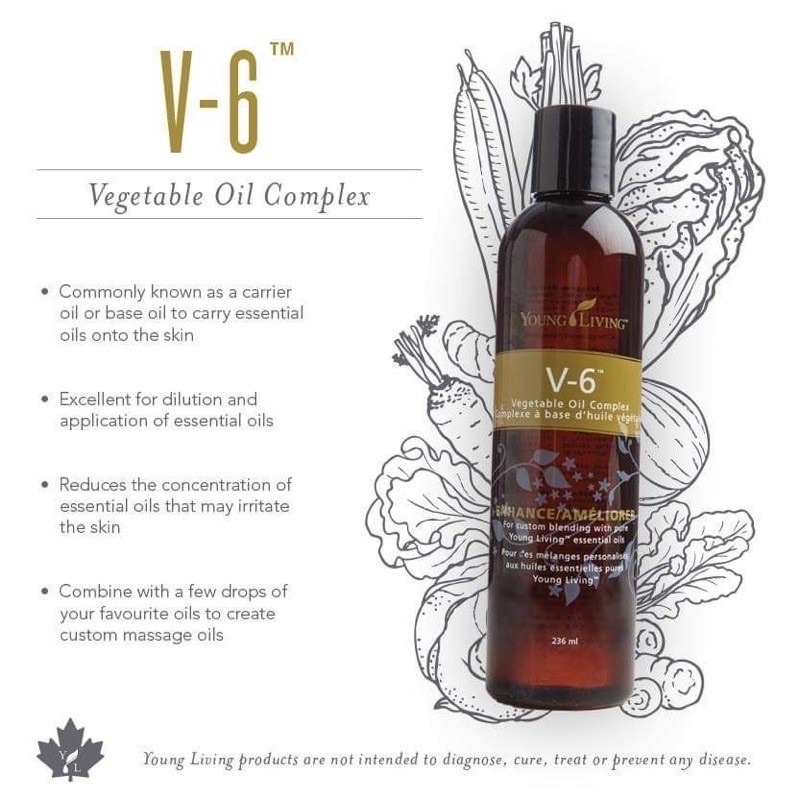 V6 ENHANCED VEGETABLE OIL COMPLEX YOUNG LIVING 5ML *ORIGINAL* Shopee