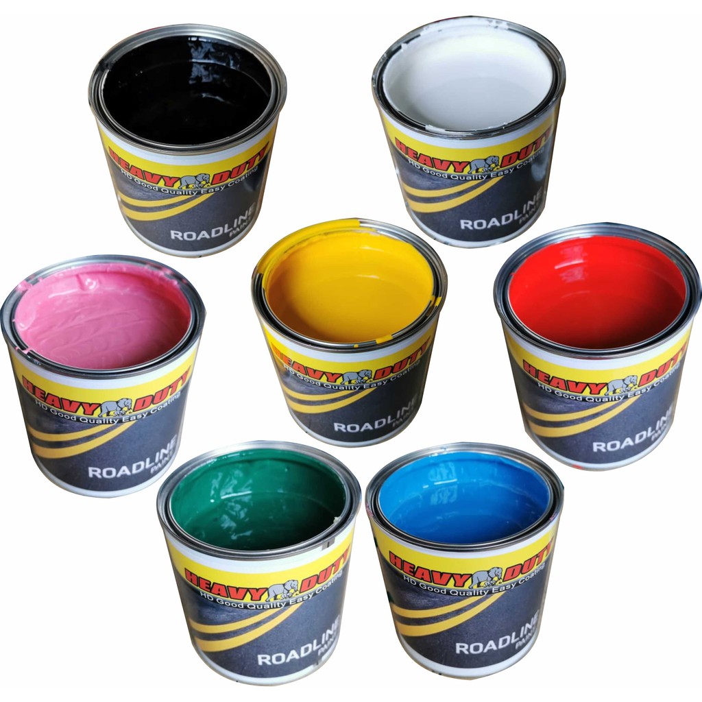 ( 1 LITER ) HEAVY DUTY Roadline Paint 1L for Road Marking (Cat Jalan ...