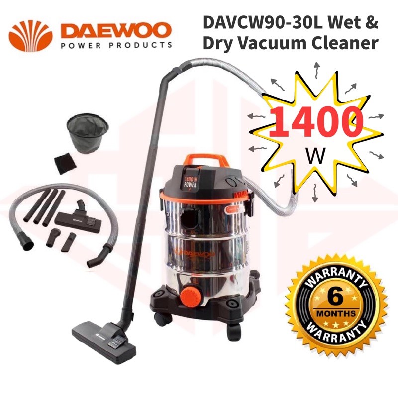 DAEWOO /EUROPOWER/ EUROX VAC5001 DAVCW9030L 1400W 30L Wet & Dry Heavy