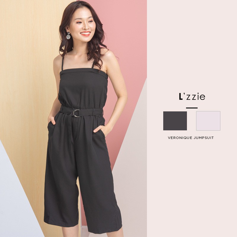 Lzzie Veronique Jumpsuit - Black And Pink