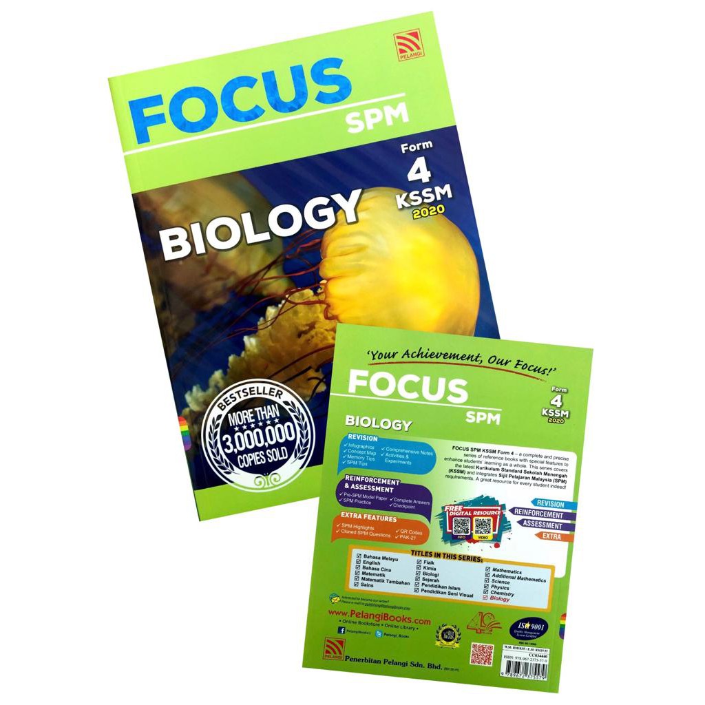 Buku Rujukan Focus Spm Tingkatan 4 Kssm 2020 Biology English Version Pelangi Shopee Malaysia