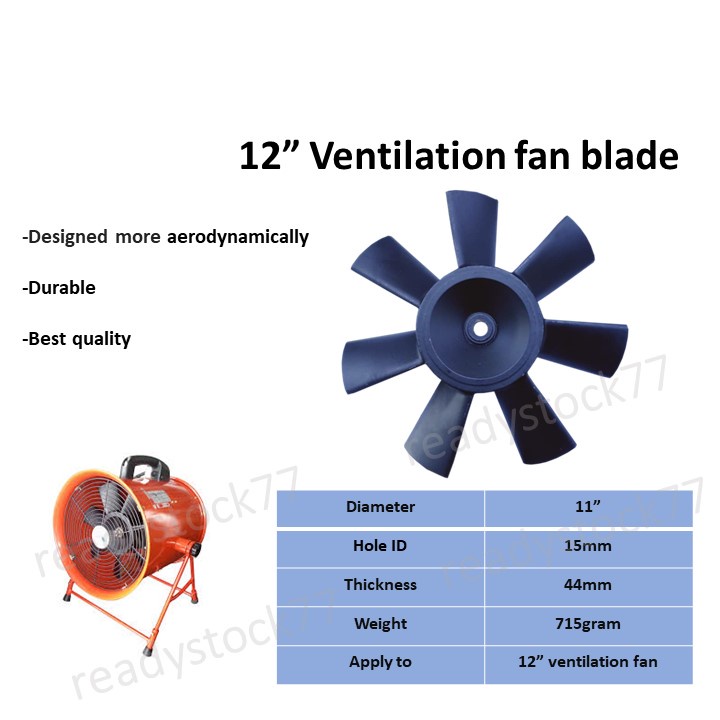 Luchtpost spelen Controle SPARE FAN BLADE FOR PEF12T ICASU 12" PORTABLE VENTILATOR 1PC [SPARE PART,  BLADE ONLY] Industrial Ventilation Fan | Shopee Malaysia