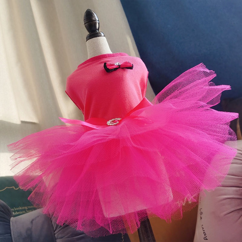 Essential Durable Summer Pet Clothes Wedding Dog Dress Dogs Skirt Princess Dresses Skirts Versatile