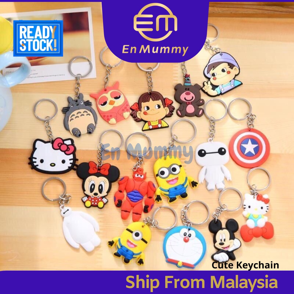 EN MUMMY 10 PCS Keychain Cute Keychain Ring Keychain Lanyard Rantai
