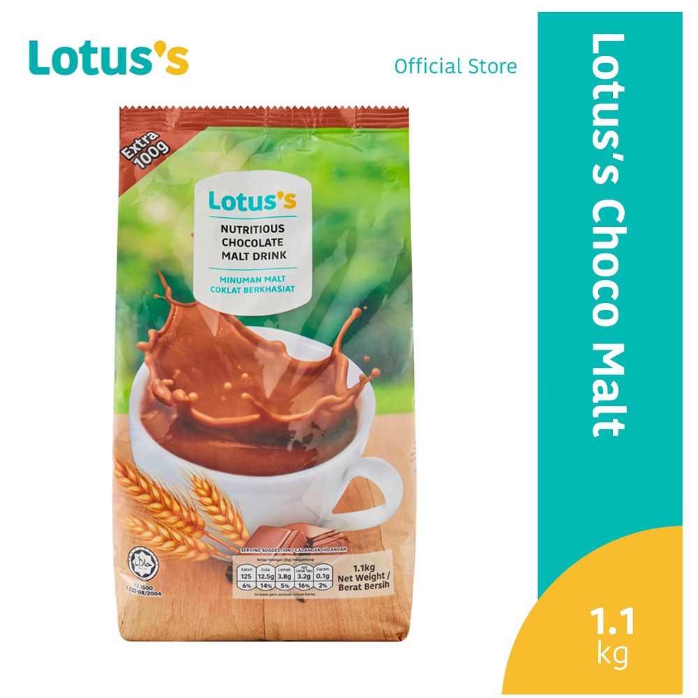 Lotus's Nutritious Chocolate Malt Drink 1.1kg Shopee Malaysia