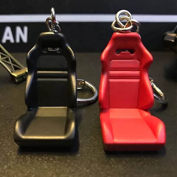 Hot Creative Car Auto Metal Mini Seat Key Chain Keyring Keychain Racing Seat Driving Chair Metal