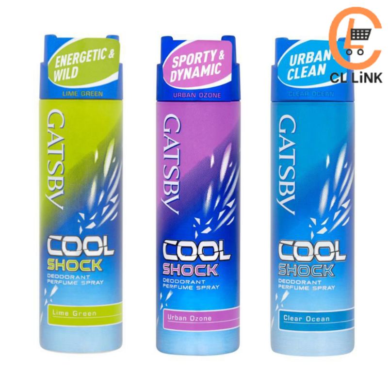 Gatsby Cool Shock Deodorant Perfume Spray 175ml Shopee Malaysia
