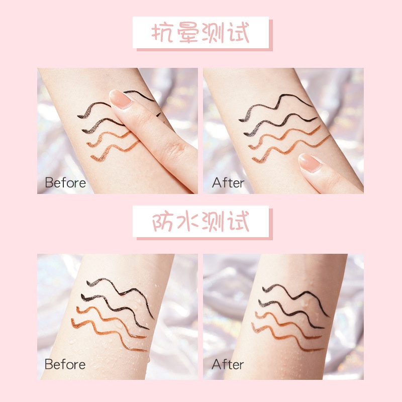Durable Multi Spot pink girl starry sky eyeliner black evenly colored long-lasting sweat waterproof Purpose - Image 2