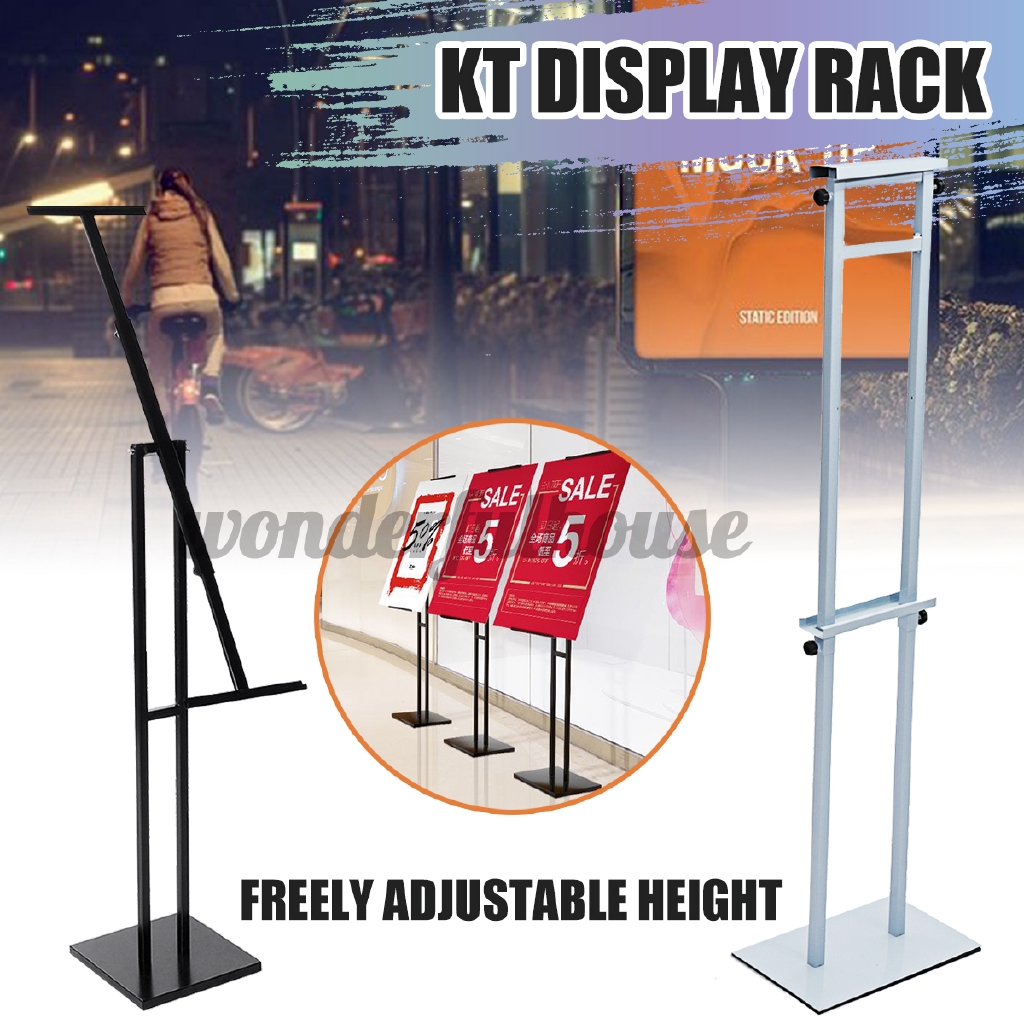 Poster Display Floor Stand Sign Menu Pedestal Holder Height Adjustable KT