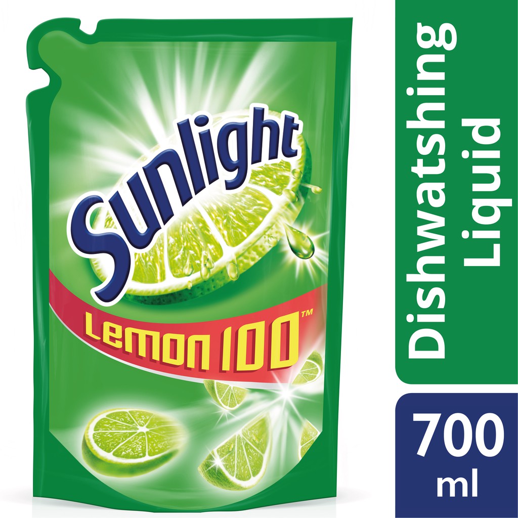 Sunlight Lime 100 Dishwashing Liquid Refill (700ml)
