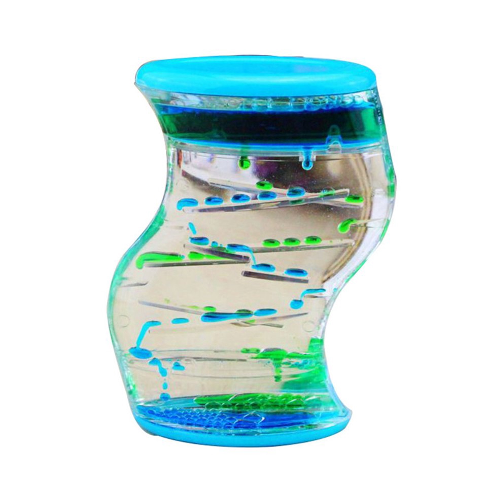 Water Motion Liquid Bubble Timer Sensory Fidget Toy Multi