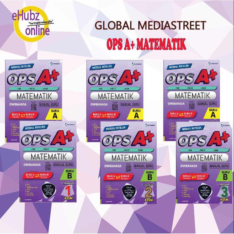 Buy [EHUBZ] MODEL INTELEK OPS A+ MATEMATIK (BUKU A + BUKU B) KSSM