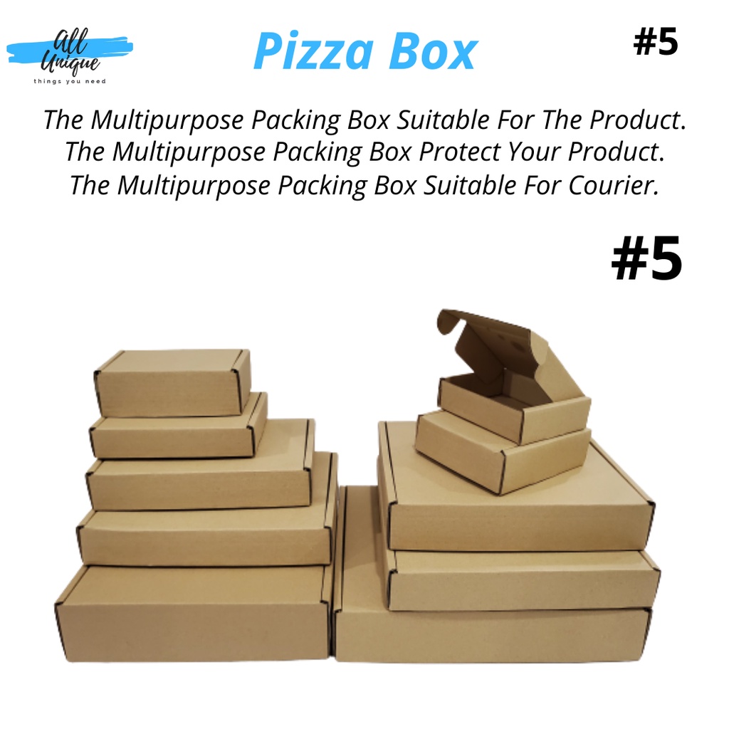 Pizza Box-#5-Carton Box-Packaging box-Courier box-Pizza Box-Kotak