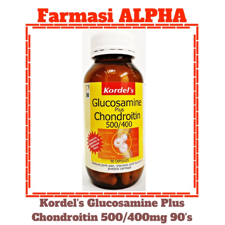 KORDEL'S GLUCOSAMINE PLUS CHONDROITIN 500/400 90'S Shopee Malaysia
