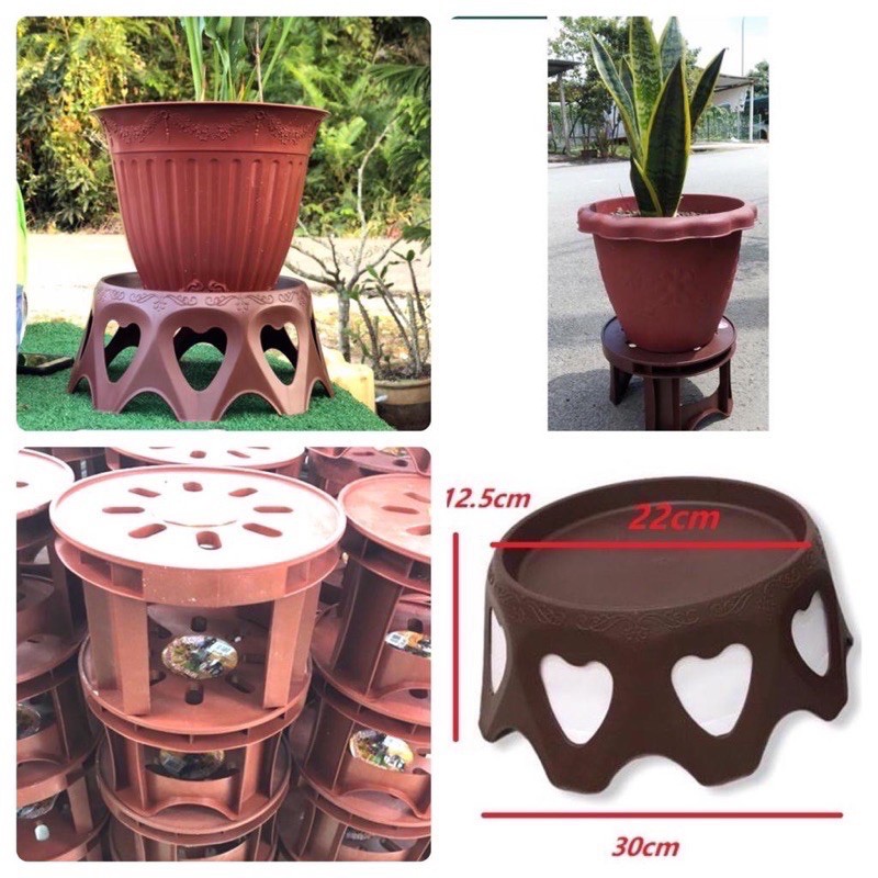 Flower Pot Stand Alas Pasu Bunga Kaki Lapik Tapak Pasu Bunga Harga Borong Kilang Garden Indoor Outdoor Pot Love Shape Shopee Malaysia