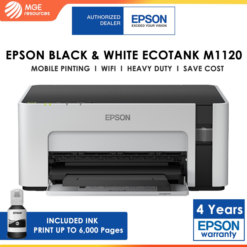 Epson EcoTank M1120 Monochrome Printer WI-FI Ink Tank Printers ( Ink ...