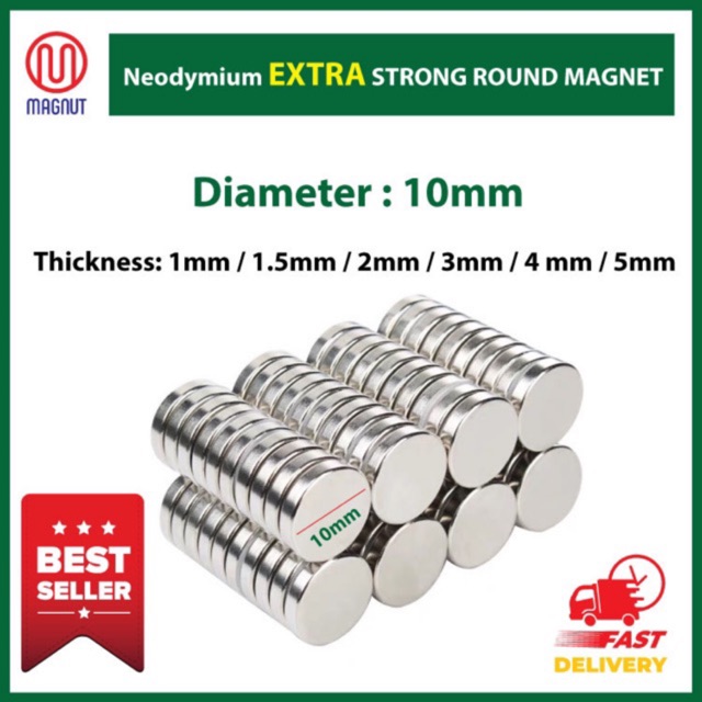 BLOCK Magnets ALL SIZES 1mm 2mm 5mm 10mm 12mm Super Strong Neodymium Magnet 