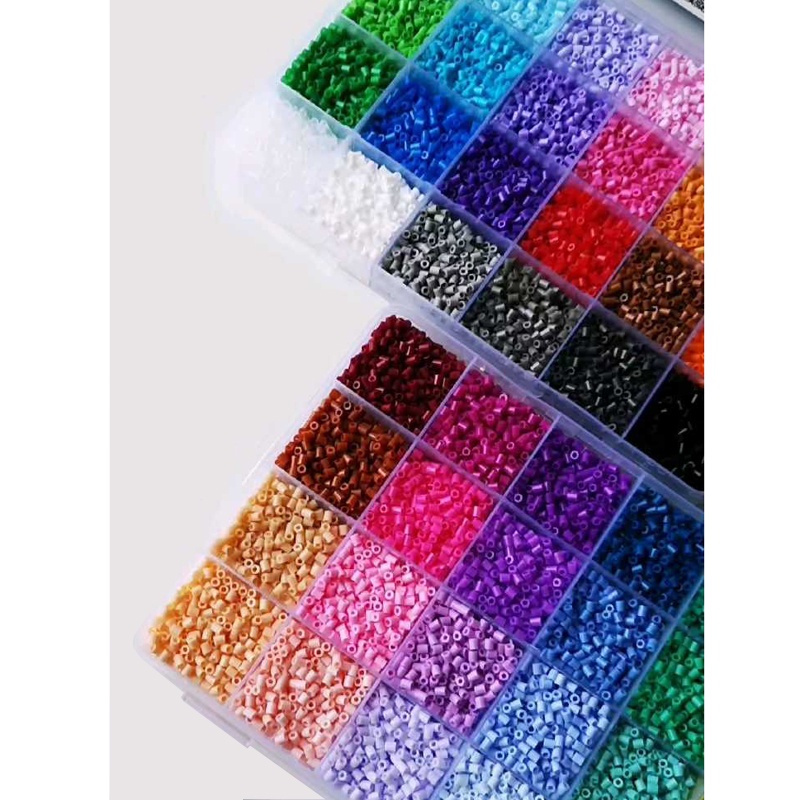 24colours/box 2.6mm Mini Beads Perler Beads Set 13200pcs DIY Hama Beads ...