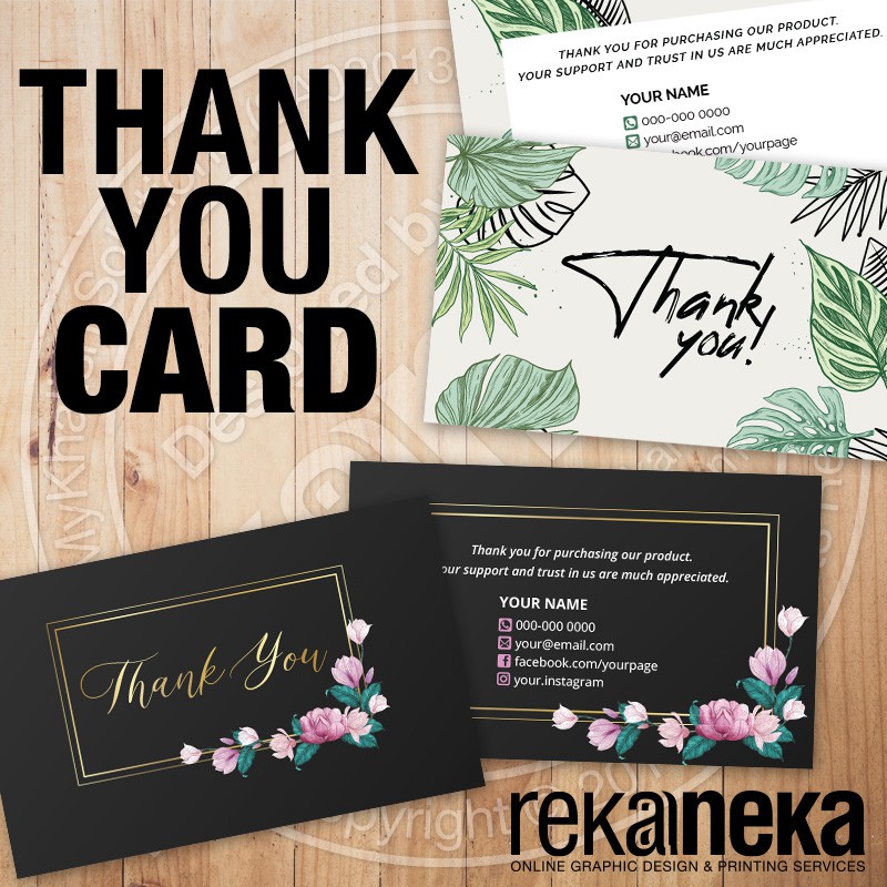 Buy Tqc Thank You Card Kad Terima Kasih Basic Seetracker Malaysia