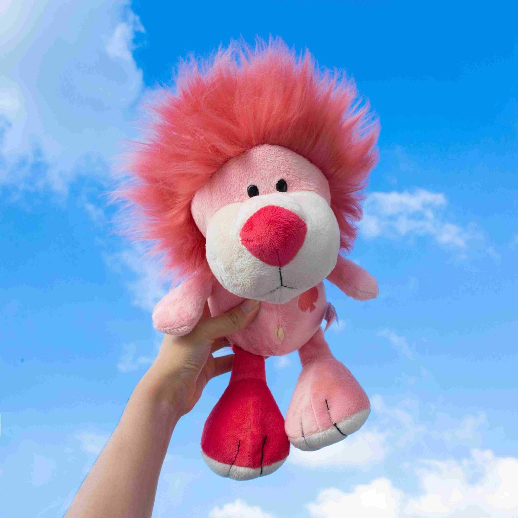 pink lion stuffed animal