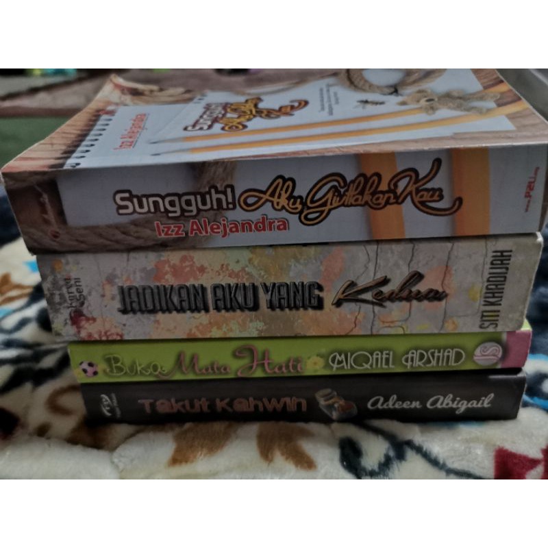 Novel Pre-loved like new jadi kan aku yang kedua buka mata hati sungguh aku gilakan kau takut kahwin