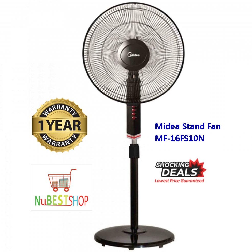 Midea Stand Fan 16 3 Speed Mf 16fs10n Mf 16fs10ns Shopee Malaysia