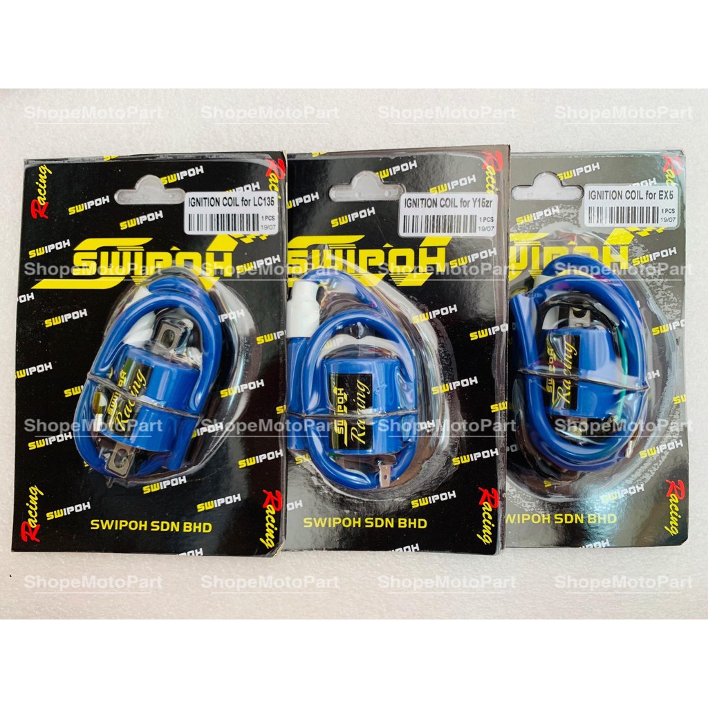 Swipoh Sw Ipoh Racing Coil Plug Koil Fi Y15zr Y15z Y15 Rs150 Rs150r Rs 150 Lc135 135lc Lc 135 Ex5 Dream Hp Hipower Shopee Malaysia