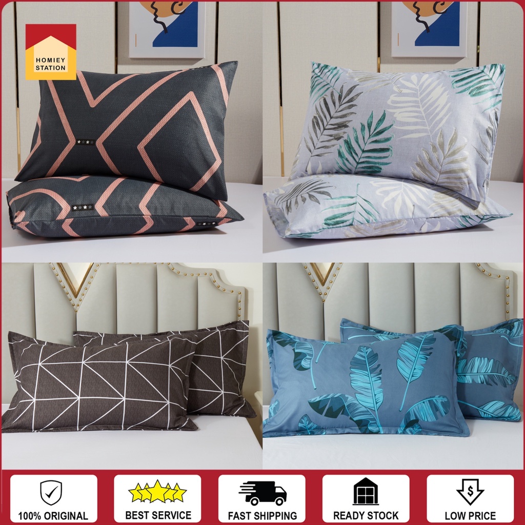 READYSTOCK Pillowcase Bedsheet 100% Premium Cotton Sarung Bantal Tidur Sarung Bantal Kepala Selesa Pillow Cover
