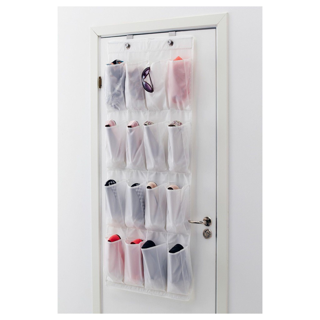 Ikea Skubb Hanging Accessories Wardrobe Organizer With Hooks 16 Pockets Shopee Malaysia