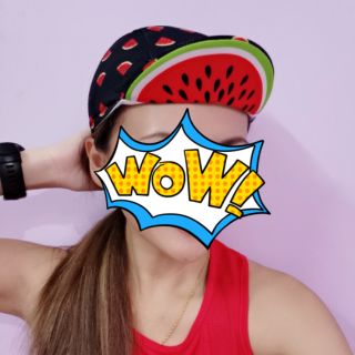 watermelon cycling cap