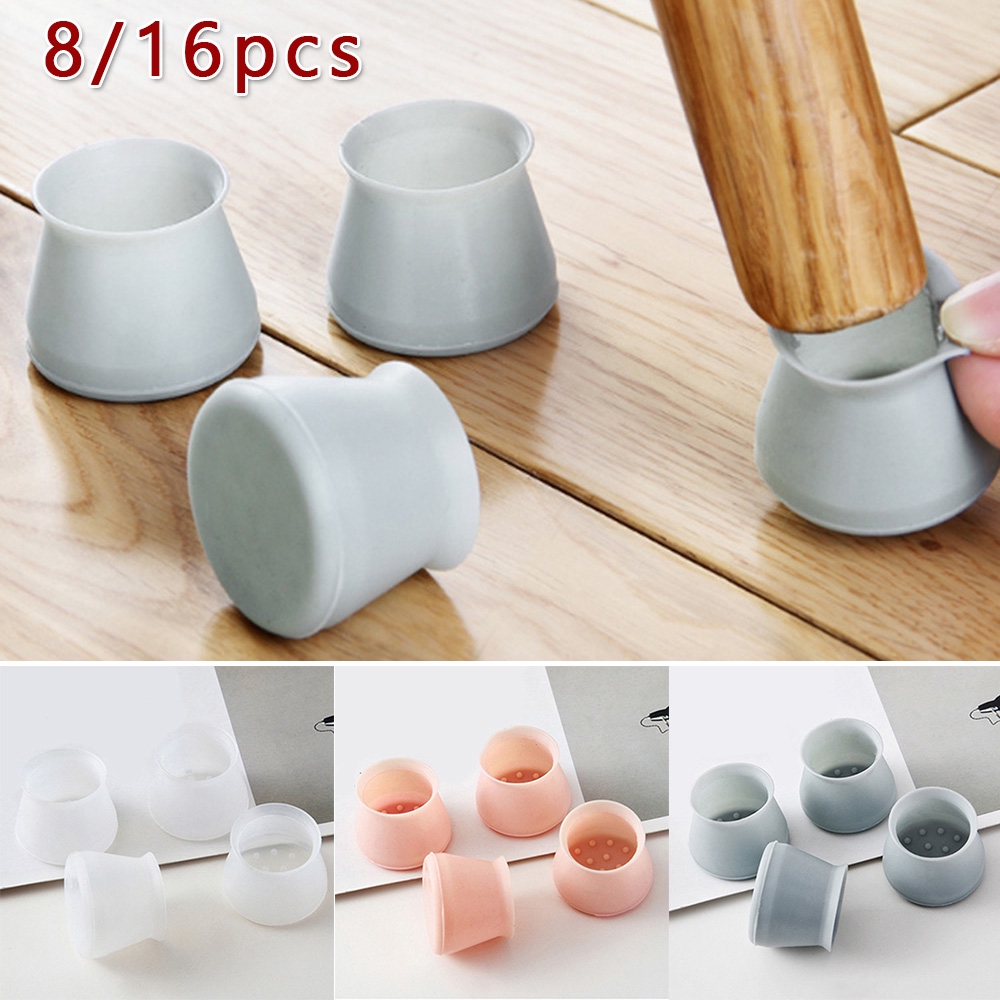 8/16/32pcs Home Chair Leg Silicone Cap Pad Furniture Feet Cover Floor Protectors 