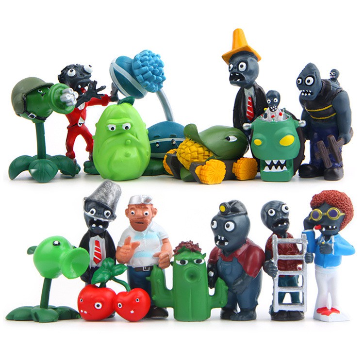 Plants Vs Zombies Pvc Action Figures Toy Doll Set For Collection