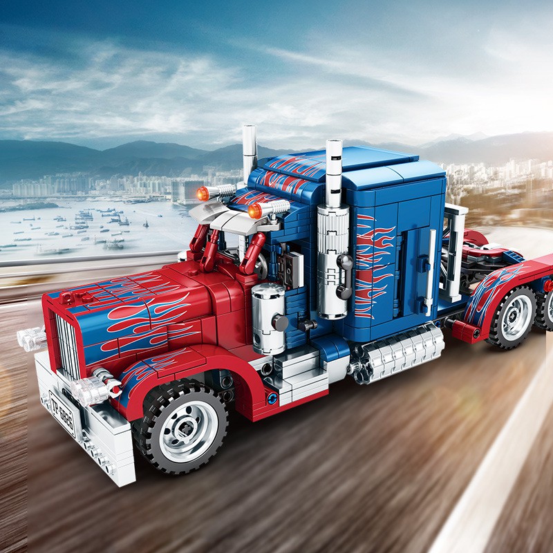 optimus prime lego truck