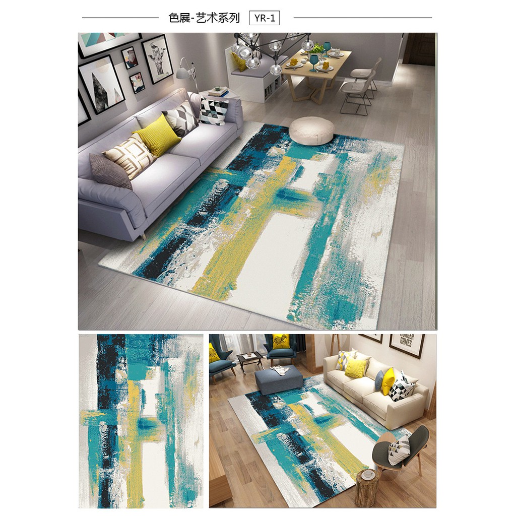 1 4 2m Modren Painting Carpets Rugs Floor Mat Cover Living Dining