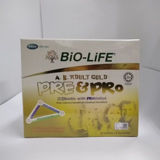 BIO LIFE A B ADULT GOLD PRE PRO 30SACHETS X 2 Shopee Malaysia