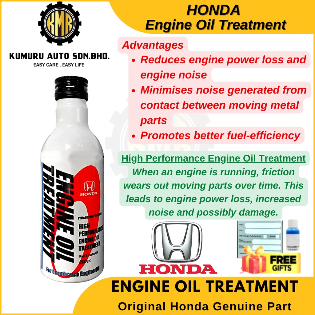 Original Genuine Honda Engine Oil Treatment for Honda City Civic Accord HRV CRV BRV Jazz (200ml