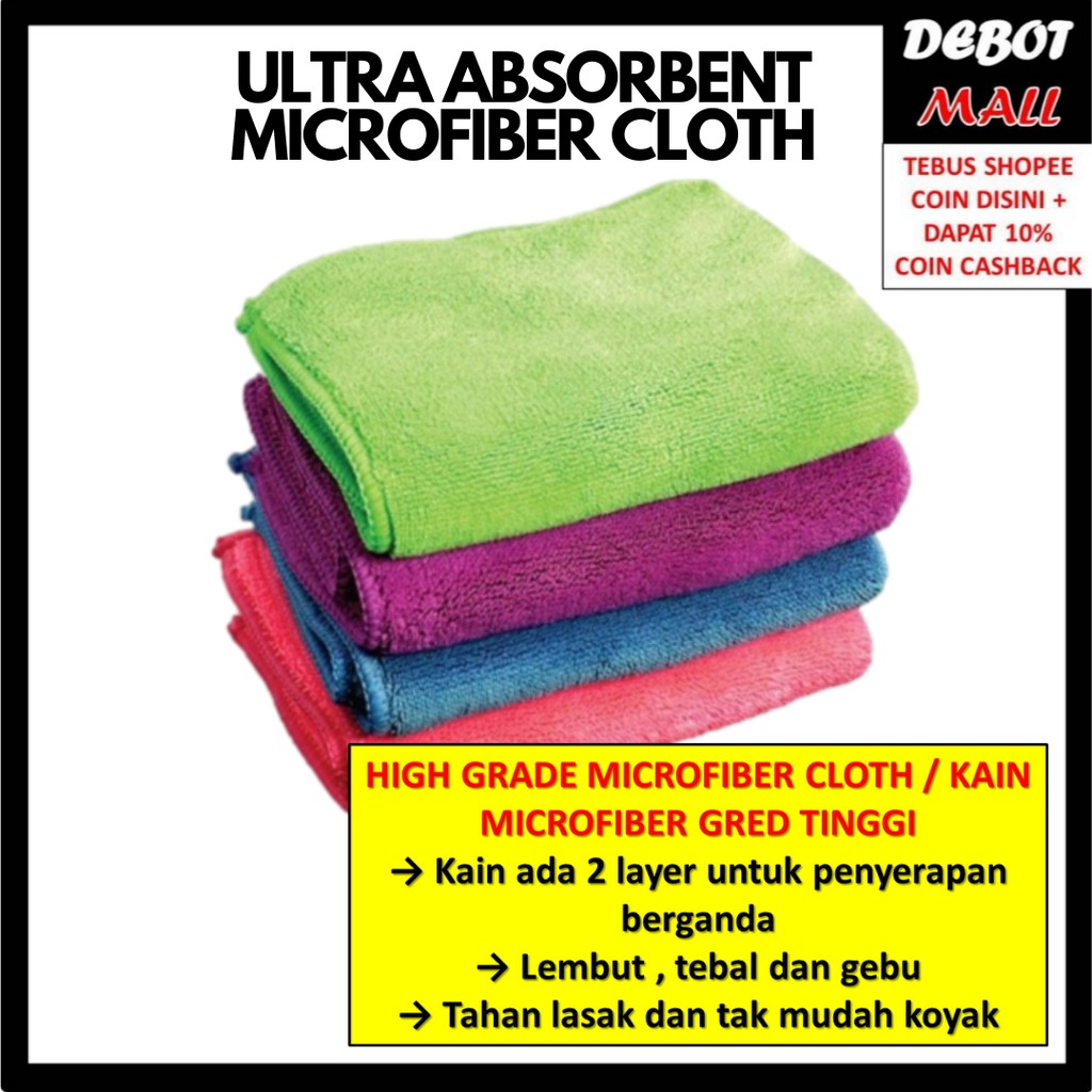 KAIN MICROFIBER / MICROFIBER CLOTH (BERKUALITI TINGGI ...