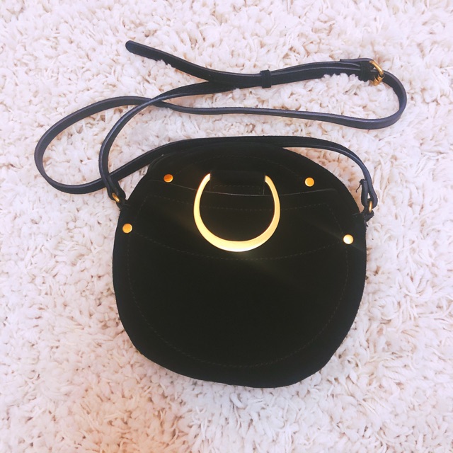 mango black leather bag