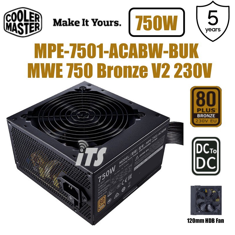 Cooler Master MWE Bronze V2 230V 80 PLUS Power Supply Unit (550W/650W/750W) Shopee Malaysia