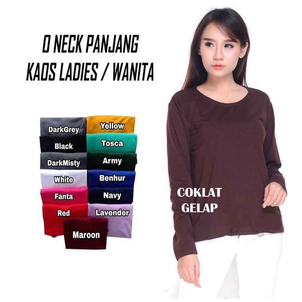 plain black t shirt women's long sleeve