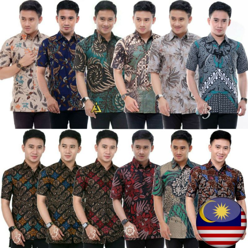 [2.0] KEMEJA BATIK  LELAKI BAJU BATIK LELAKI JAWA READY STOCK MALAYSIA BATIK BATIK shirt Batik size Malaysia