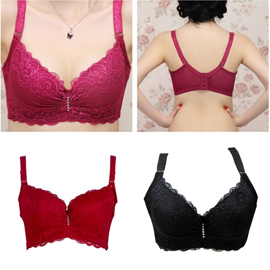 Plus Size 38d~46d Women Sexy Cotton Push Up Bra Healthy Bra Shopee Malaysia 